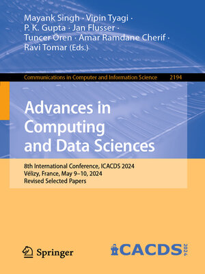cover image of Advances in Computing and Data Sciences
